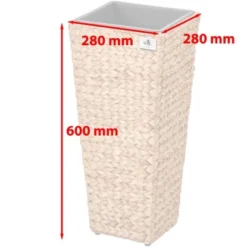 Gartenfreude Blumentopf Wasserhyazinthe 28 X 28 X 60 Cm Natur Kunststoffeinsatz 17 Gartenfreude Blumentopf Wasserhyazinthe 28 X 28 X 60 Cm Natur Kunststoffeinsatz -Günstiges Heissner Geschäft 4251083910410 4655 8