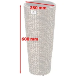 Gartenfreude Blumentopf Wasserhyazinthe 28 X 28 X 60 Cm Braun Kunststoffeinsatz -Günstiges Heissner Geschäft 4251083910427 4655 8