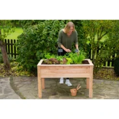 Westmann Hochbeet 120 Cm X 65 Cm X 75 Cm Natur -Günstiges Heissner Geschäft 4260280775647 1741 A 01