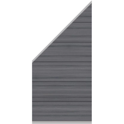 System WPC Platinum XL Zaun-Anschluss-Set 89 Cm X 183 Cm Auf 93 Cm Grau 4 System WPC Platinum XL Zaun-Anschluss-Set 89 Cm X 183 Cm Auf 93 Cm Grau – Bild 2