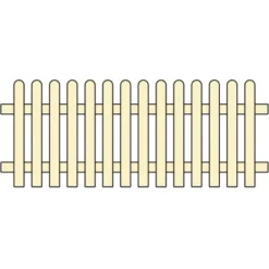 Staketenzaun Norki Naturfarben Lasiert 200 Cm X 80 Cm FSC® -Günstiges Heissner Geschäft 4361176 logo 1