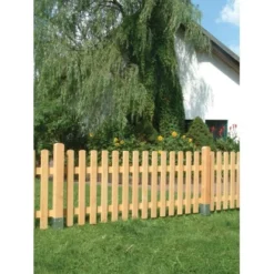 Staketenzaun Norki Naturfarben Lasiert 200 Cm X 80 Cm FSC®