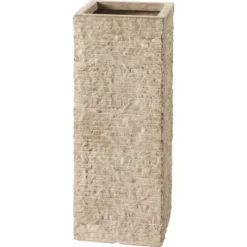 Pflanztopf Bernay 60 Cm X 25 Cm X 25 Cm Beige