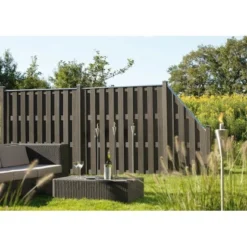 Zaun Zubehör Pfosten WPC Anthrazit Mit Metallkern 8 Cm X 8 Cm X 100 Cm -Günstiges Heissner Geschäft 456592 picture 2