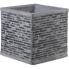 Pflanztopf Klinkeroptik 38 Cm X 38 Cm Grau