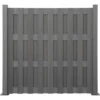 Sichtschutzzaun-Element WPC Anthrazit 180 Cm X 180 Cm -Günstiges Heissner Geschäft 48123252537 KAT01 150118 L