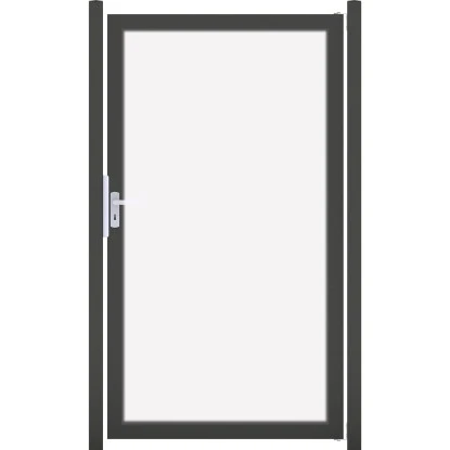 GroJaAmbiente Tor Klarglas Rahmen DB703 3 GroJaAmbiente Tor Klarglas Rahmen DB703