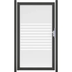 GroJaAmbiente Tor Streifen DIN: Rechts Rahmen DB703