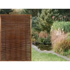 Sichtschutzzaun-Element Florenz 180 Cm X 120 Cm Braun