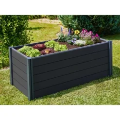 Gutta Hochbeet Elevada WPC 78 Cm X 80 Cm X 200 Cm