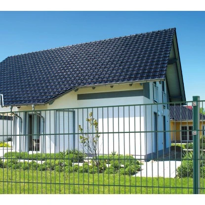 Einzelstabmattenzaun-Set Grün 15 Stück Je 125 Cm X 200 Cm 4 Einzelstabmattenzaun-Set Grün 15 Stück Je 125 Cm X 200 Cm – Bild 2