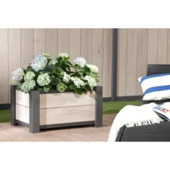 WPC Pflanzkasten 72 Cm X 52 Cm X 40 Cm Sand -Günstiges Heissner Geschäft 530369 3286 2