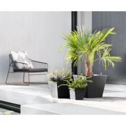 Ecopots Pflanztopf Rotterdam Dunkelgrau 20 Cm -Günstiges Heissner Geschäft 5411942740667 11012100 03