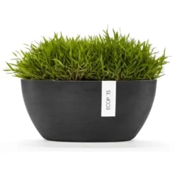 Ecopots Pflanztopf Sofia+WasBeh Dunkelgrau 30 Cm -Günstiges Heissner Geschäft 5413724307051 11012100 02