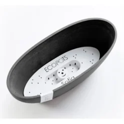 Ecopots Pflanztopf Sofia+WasBeh Dunkelgrau 30 Cm -Günstiges Heissner Geschäft 5413724307051 11012100 05