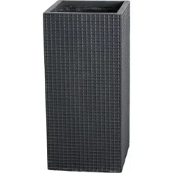 OBI Pflanzsäule Moire 32,5 Cm X 32,5 Cm Anthrazit