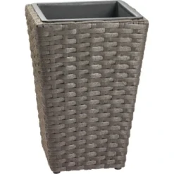 Pflanzsäule 40 Cm X 28 Cm X 28 Cm Anthrazit