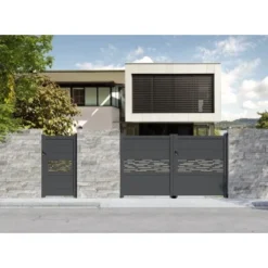 Gardengate Doppeltor River Anthrazit 180 Cm X 300 Cm -Günstiges Heissner Geschäft 570980 2200 03