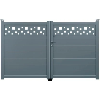 Gardengate Doppeltor Square Anthrazit 180 Cm X 300 Cm 3 Gardengate Doppeltor Square Anthrazit 180 Cm X 300 Cm