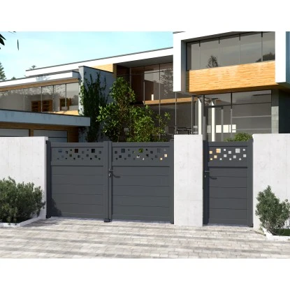 Gardengate Doppeltor Square Anthrazit 180 Cm X 300 Cm 5 Gardengate Doppeltor Square Anthrazit 180 Cm X 300 Cm – Bild 3