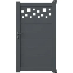 Gardengate Einzeltor Square Anthrazit 180 Cm X 100 Cm