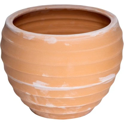 Pflanztopf Side Ø 30 Cm X 27 Cm Terrakotta 3 Pflanztopf Side Ø 30 Cm X 27 Cm Terrakotta