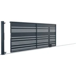 Polargos Schiebetor Lavender O. Gegengewicht Elektr. Antrieb 122 Cm X 400 Cm L