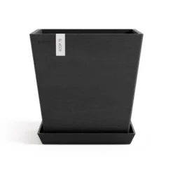 Ecopots Pflanztopf Rotterdam Dunkelgrau 25,2 Cm X 24,5 Cm -Günstiges Heissner Geschäft 5WaterReservoirDarkGrey 10