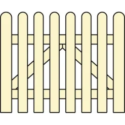 Holztor Norki/Wigre 100 Cm X 80 Cm Naturfarben Lasiert -Günstiges Heissner Geschäft 6092506 logo 1