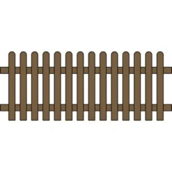 Staketenzaun Norki Braun Imprägniert 200 Cm X 80 Cm -Günstiges Heissner Geschäft 6092605 logo 1