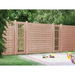 Sichtschutzzaun-Element Riva Geschlossen Douglasie 180 Cm X 180 Cm