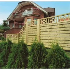 Sichtschutzzaun-Element Köln Druckimprägniert 90/180 Cm X 90 Cm