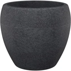 Scheurich Pflanzgefäß Lineo Ø 29 Cm Schwarz Granit