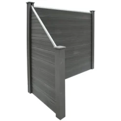 Sichtschutzzaun-Set Callado WPC Inkl. 1 Element, 2 Pfosten U. 1 Schrägelement -Günstiges Heissner Geschäft 6236103 11007200 10