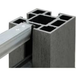 Sichtschutzzaun-Set Callado WPC Inkl. 1 Element, 2 Pfosten U. 1 Schrägelement -Günstiges Heissner Geschäft 6236103 11007200 4