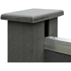 Sichtschutzzaun-Set Callado WPC Inkl. 2 Elementen, 3 Pfosten U. 1 Schrägelement -Günstiges Heissner Geschäft 6236152 11007200 3