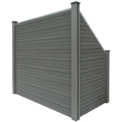 Sichtschutzzaun-Set Callado WPC Inkl. 3 Elementen, 4 Pfosten U. 1 Schrägelement -Günstiges Heissner Geschäft 6236186 11007200 9