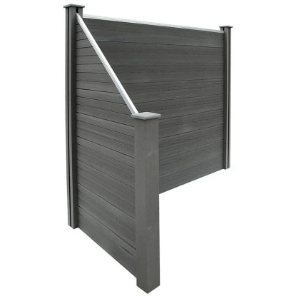 Sichtschutzzaun-Set Callado WPC Inkl. 4 Elementen, 5 Pfosten U. 1 Schrägelement 5 Sichtschutzzaun-Set Callado WPC Inkl. 4 Elementen, 5 Pfosten U. 1 Schrägelement – Bild 3