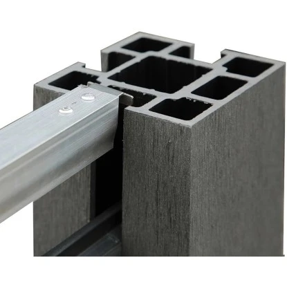 Sichtschutzzaun-Set Callado WPC Inkl. 4 Elementen, 5 Pfosten U. 1 Schrägelement 8 Sichtschutzzaun-Set Callado WPC Inkl. 4 Elementen, 5 Pfosten U. 1 Schrägelement – Bild 6