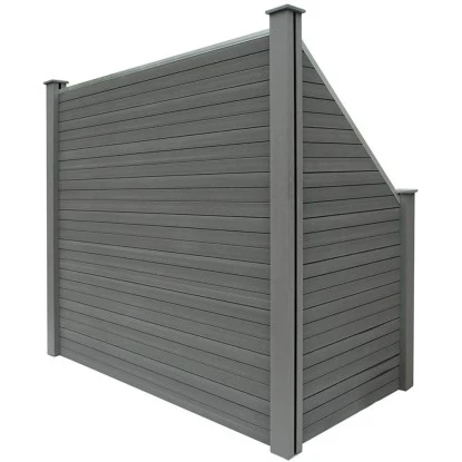 Sichtschutzzaun-Set Callado WPC Inkl. 4 Elementen, 5 Pfosten U. 1 Schrägelement 6 Sichtschutzzaun-Set Callado WPC Inkl. 4 Elementen, 5 Pfosten U. 1 Schrägelement – Bild 4