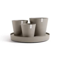 Ecopots Pflanztopf Dubai Braungrau 56 Cm X 30 Cm