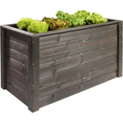 Andrewex Hochbeet 79 Cm X 150 Cm X 76 Cm Kiefernholz Anthrazit FSC®