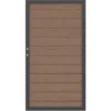 Sichtschutzzaun Tor System WPC Classic Mandel/Anthrazit DIN Links 98 X 180 Cm -Günstiges Heissner Geschäft 677276 3286 1