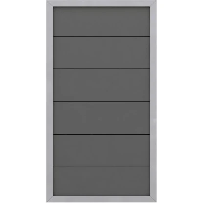 Sichtschutzzaun Element Design WPC Alu Anthrazit 90 Cm X 180 Cm 3 Sichtschutzzaun Element Design WPC Alu Anthrazit 90 Cm X 180 Cm