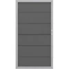 Sichtschutzzaun Tor Design WPC Alu Anthrazit DIN Rechts 98 Cm X 180 Cm -Günstiges Heissner Geschäft 677300 3286 1
