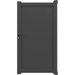 Gardengate Einzeltor Amares Anthrazit 104,5 Cm X 183 Cm Lichte Weite