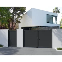 Gardengate Einzeltor Amares Anthrazit 104,5 Cm X 183 Cm Lichte Weite -Günstiges Heissner Geschäft 690204 2200 02