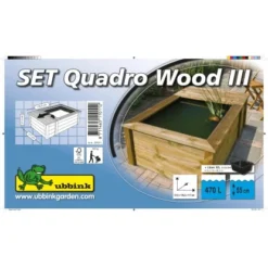 Ubbink Folienteich-Set Mit Holzumrandung Quadro Wood III PVC/Holz Natur Ca. 470 7 Ubbink Folienteich-Set Mit Holzumrandung Quadro Wood III PVC/Holz Natur Ca. 470 -Günstiges Heissner Geschäft 697200 3411 3
