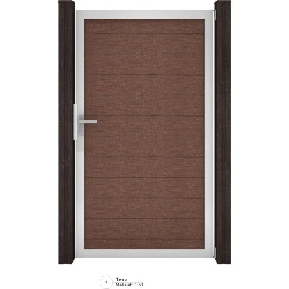 GroJa Solid Steckzaun Tor Universal-DIN Sondermaß Bis Max. 150 X 180cm Terra 3 GroJa Solid Steckzaun Tor Universal-DIN Sondermaß Bis Max. 150 X 180cm Terra