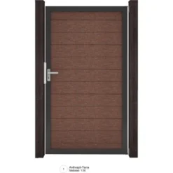 GroJa Solid Steckzaun Tor Universal-DIN Terra Sondermaß Bis Max. 150x180cm